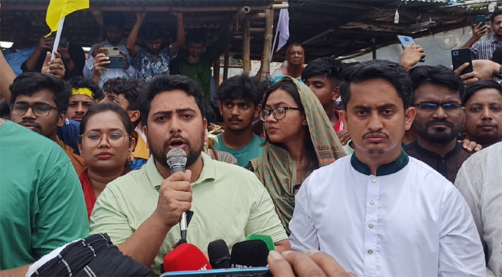 সীমান্তে আগ্রাসন, মানুষ হত্যা ও দাদাদের বাহাদুরির দিন শেষ: নাহিদ ইসলাম